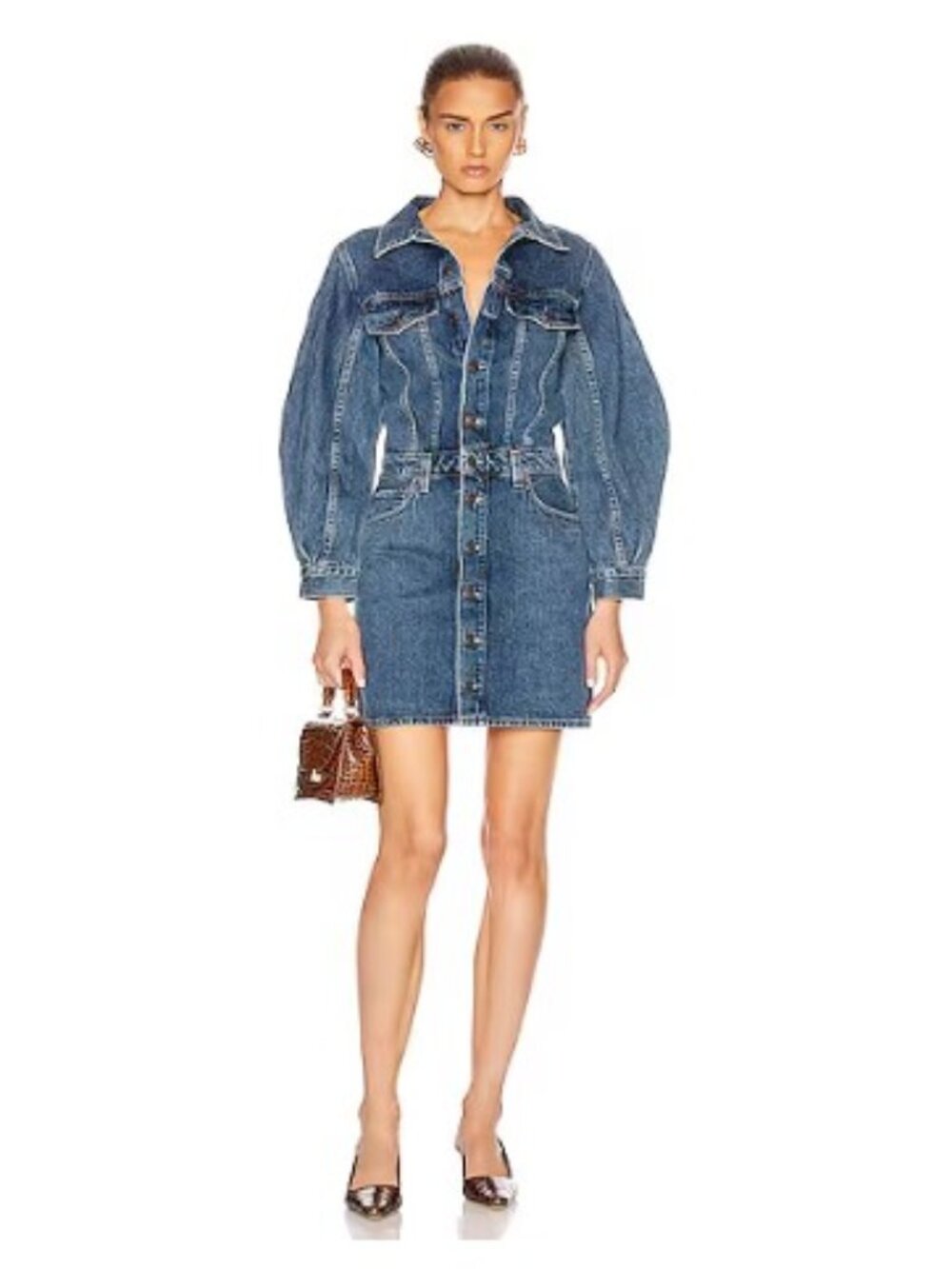 Agolde Balloon Sleeve Dress